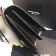 YSL Sunset Leather Crossbody Black Bag 22cm - 4