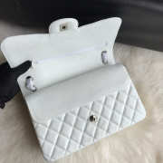 Chanel Caviar Flap Bag in white 30cm with Silver Hardware - 6