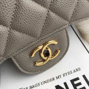 Chanel Caviar Flap Bag in Gray 30cm with Gold Hardware - 3