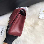 Chanel Caviar Flap Bag in Wine Red 30cm with Gold Hardware - 2