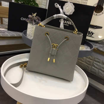 Chanel Womens Shoulder Bags Gray AS0310