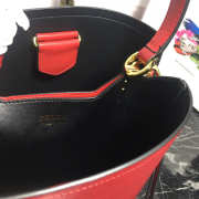 Prada Double Saffiano Bucket Bag 1BA212 Red - 6