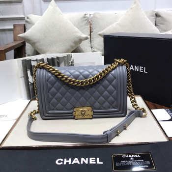 Chanel Leboy lambskin Bag in Gray 67086