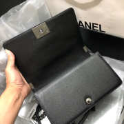 Chanel Leboy Calfskin Bag in Black with Silver Hardware 67086 - 2