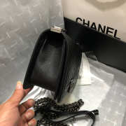 Chanel Leboy Calfskin Bag in Black with Silver Hardware 67086 - 5