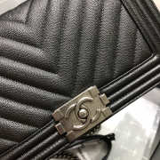 Chanel Leboy Calfskin Bag in Black with Silver Hardware 67086 - 6