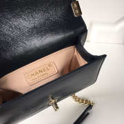 Chanel leboy calfskin bag in blue with gold hardware 20cm - 6
