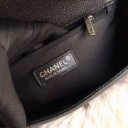 Chanel leboy calfskin bag in black with silver hardware 28cm - 5