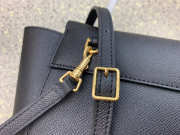 Celine Micro Belt Bag In Grained Calfskin with Black 20cm 175519 - 3