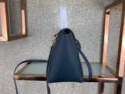 Celine Micro Belt Bag In Grained Calfskin with Dark Blue 20cm 175519 - 6