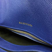 Balenciaga Ville medium graffiti logo calfskin bag Dark Blue 18SS - 2