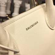 Balenciaga Ville Medium graffiti logo calfskin bag White 18SS - 6