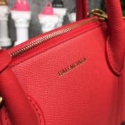 Balenciaga Ville Medium graffiti logo calfskin bag Red 18SS - 5