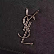 YSL Sunset Handbag Black 22cm - 3