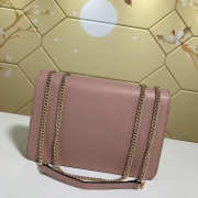 Gucci Marmont Shoulder Pink Leather Cross Body Bag 510303 - 3