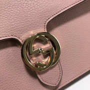 Gucci Marmont Shoulder Pink Leather Cross Body Bag 510303 - 5