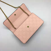 Gucci Signature with Cherries Mini Leather Bag Pink - 6