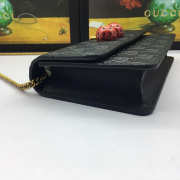 Gucci Signature with Cherries Mini Leather Bag Black - 6