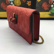 Gucci Signature with Cherries Mini Leather Bag - 6