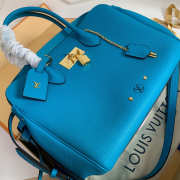 Louis Vuitton Milla Veau Cowhide leather Blue Handbag M54348  - 5