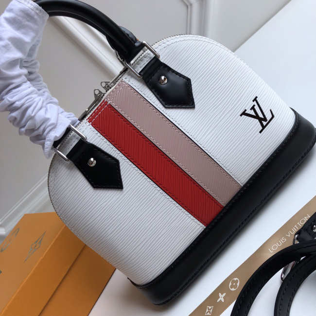 Louis Vuitton EPI Leather Handbags White M40302  - 1