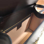 Gucci Sylvie medium top leather handle bag Black 431665 - 6