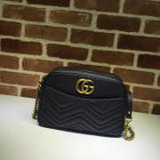 Gucci Marmont medium shoulder bag black 443499 Bagsaa - 1