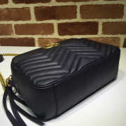 Gucci Marmont medium shoulder bag black 443499 Bagsaa - 3