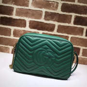 Gucci Marmont medium shoulder bag green 443499 Bagsaa - 5