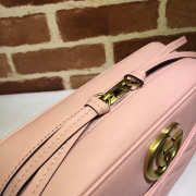 Gucci Marmont medium shoulder bag pink 443499 Bagsaa - 3