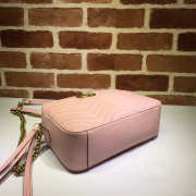 Gucci Marmont medium shoulder bag pink 443499 Bagsaa - 5