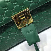 Gucci Padlock Signature top handle bag green 453188  - 5