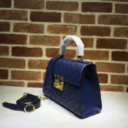 Gucci Padlock Signature Top Handle Bag blue 453188  - 4