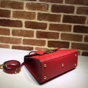 Gucci Padlock Signature Top Handle Bag Red 453188  - 6