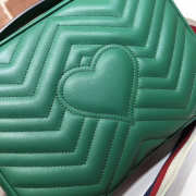 Gucci Marmont leather shoulder bag green 498100 Bagsaa - 2