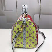 Louis Vuitton Monogram Speedy Red Handbag 30cm 40391 - 4