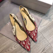 Dior Red Flat shoes - 5