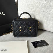 Chanel Small Caviar Vanity Bag Black 17cm - 1