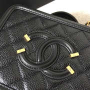 Chanel Small Caviar Vanity Bag Black 17cm - 2