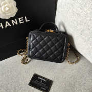 Chanel Small Caviar Vanity Bag Black 17cm - 5