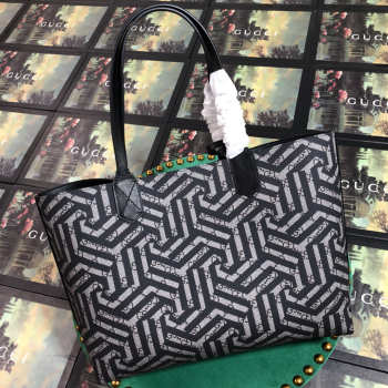 Gucci Tote Calfskin Black Bag 368568 Bagsaa