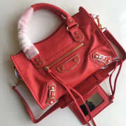 Balenciaga Motorcycle Medium Handbag Red - 1