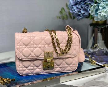 Dior Addict Lambskin retro chain Pink bag