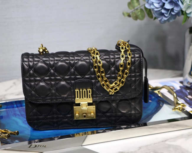 Dior Addict Lambskin retro chain Black bag - 1