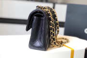 Chanel Double Flap Bag Lambskin Black with Gold Hardware 23cm Bagsaa - 3