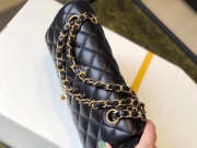 Chanel Double Flap Bag Lambskin Black with Gold Hardware 23cm Bagsaa - 4