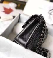 Chanel Double Flap Bag Caviar Black with Silver Hardware 23cm Bagsaa - 2