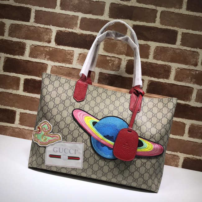 Gucci Brown red embroidery Bag - 1