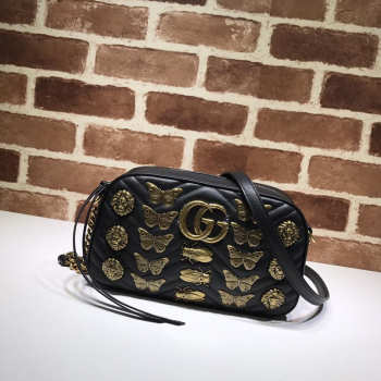 Gucci Marmont Insect Black Bag