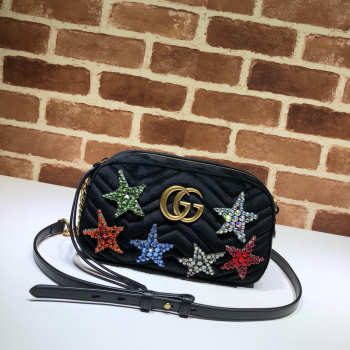 GUCCI Velvet Pentagram Black Bag Bagsaa